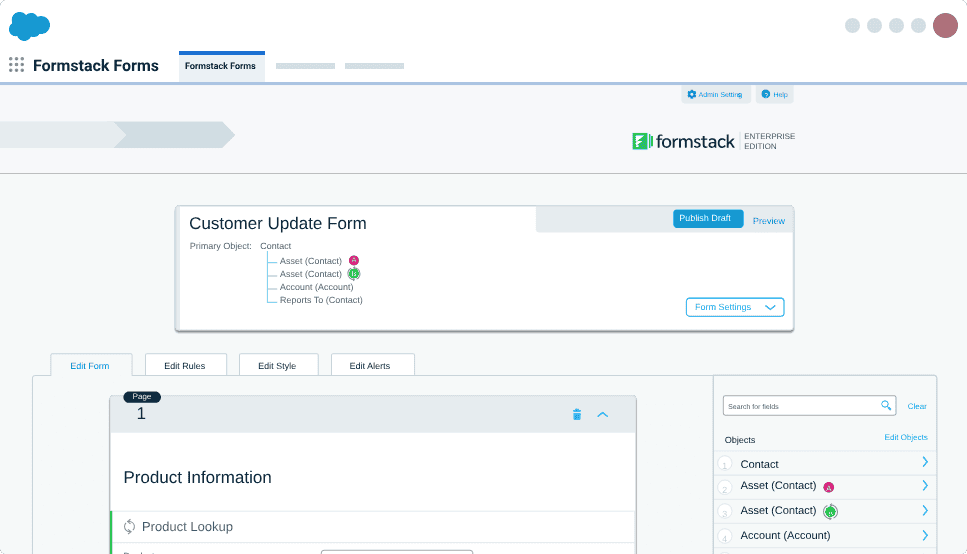 Formstack dashboard