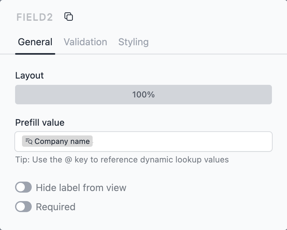 HubSpot prefill company name field based on lookup