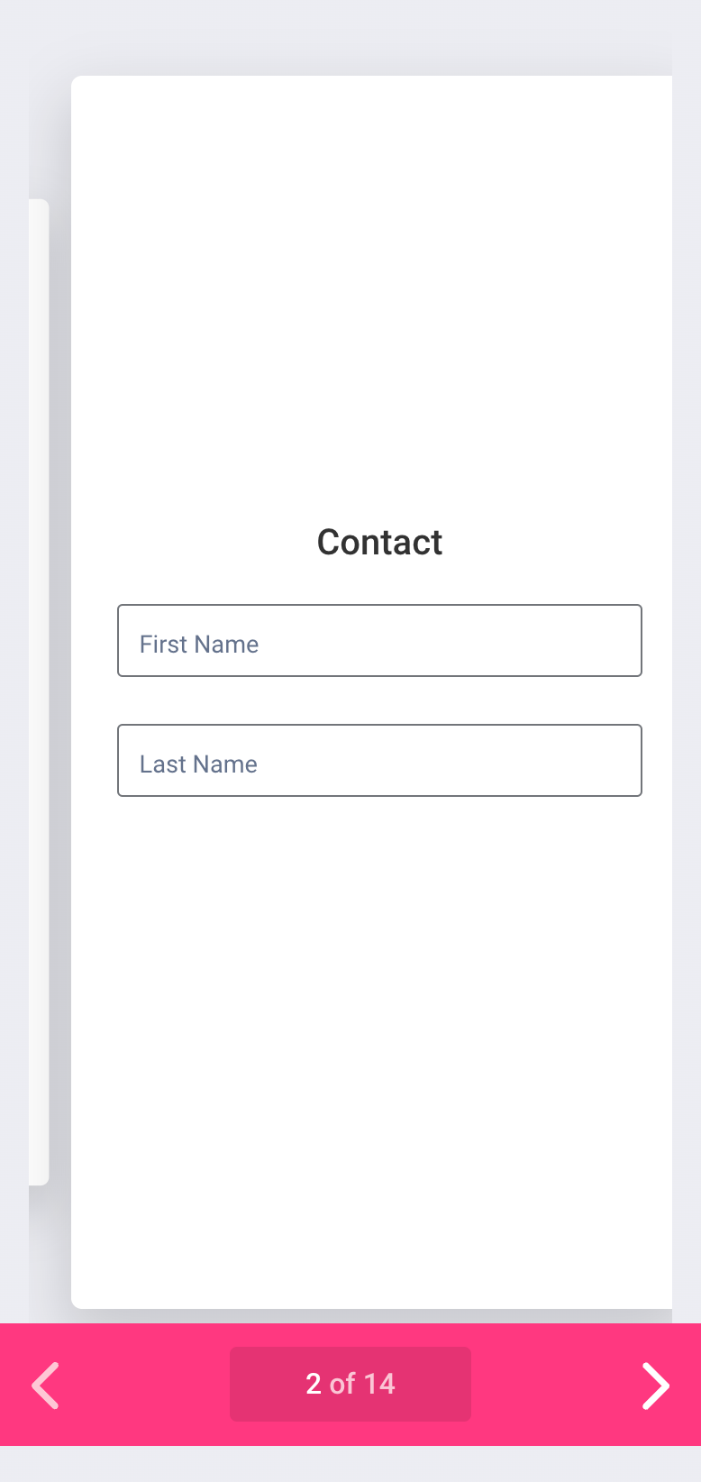Jotform card form layout example (multi-line field)