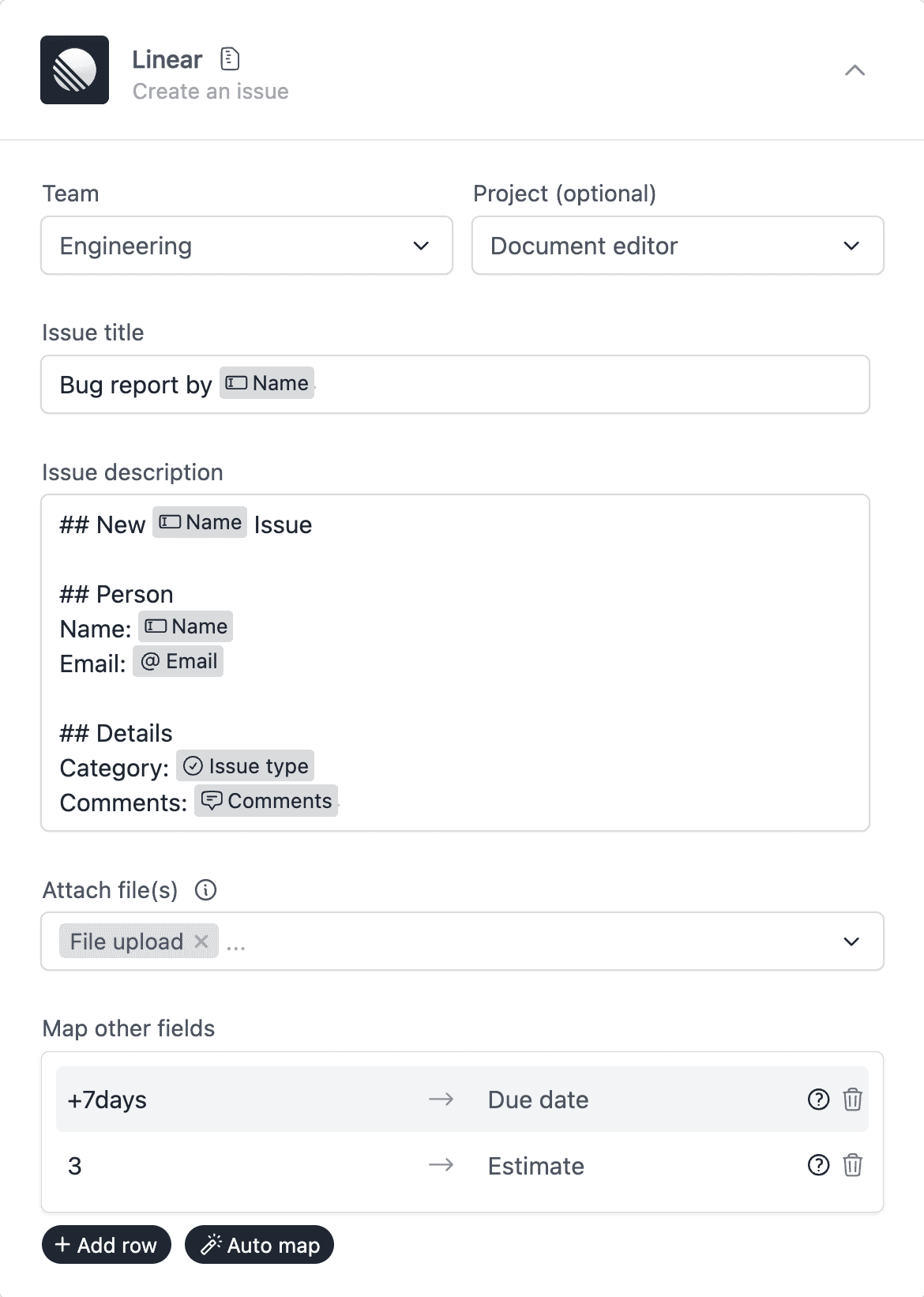 Linear new issue workflow