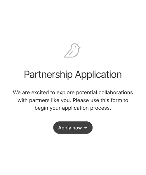 Partnership application form form template