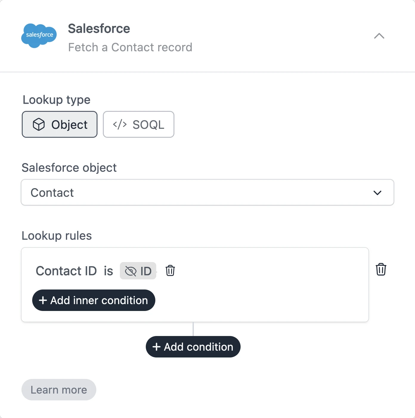 Salesforce contact lookup based on hidden field