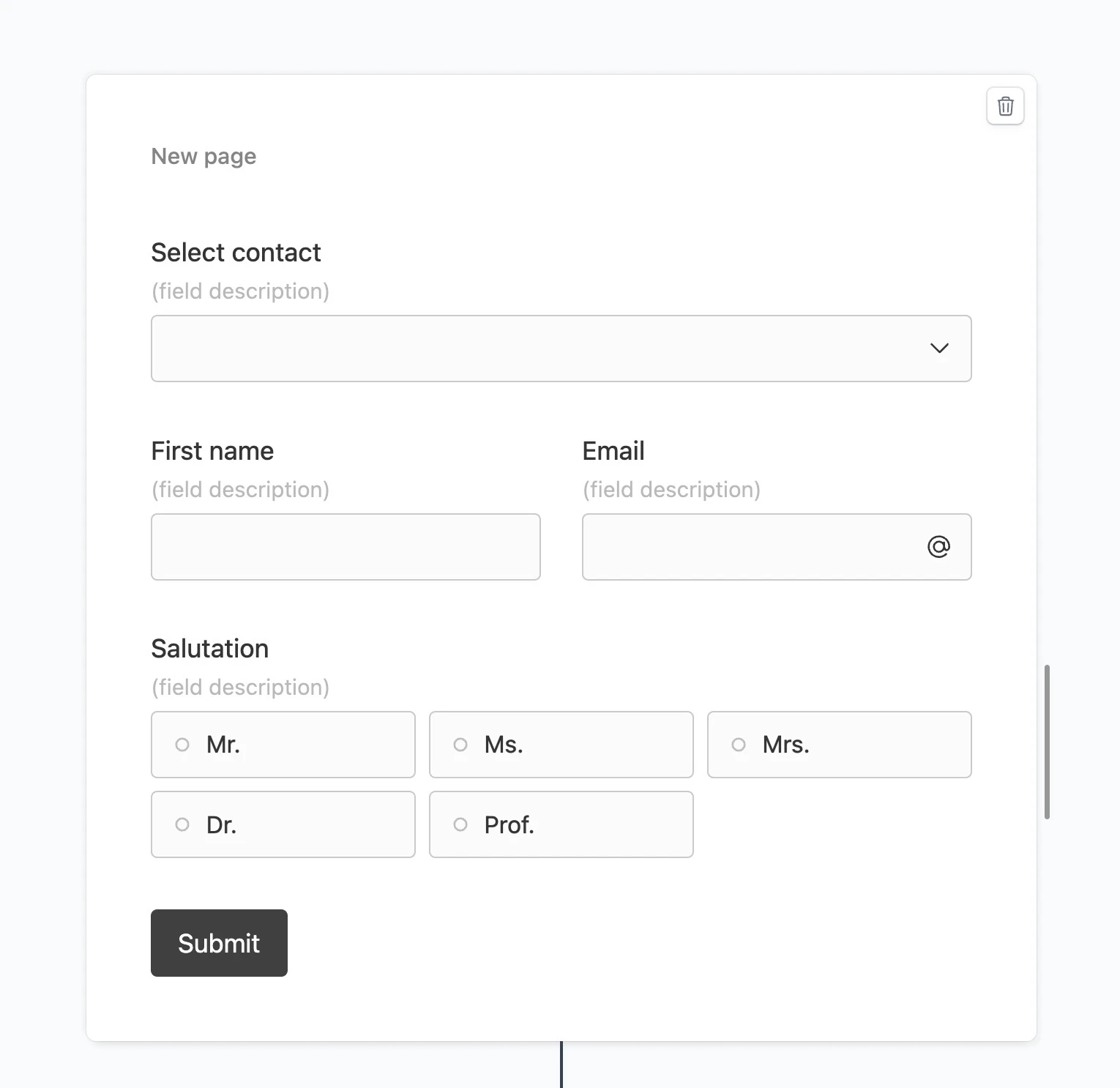 Simple Salesforce prefill form