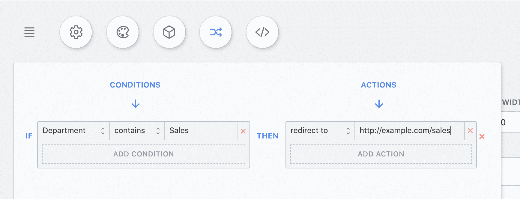 Form redirect based on conditional logic