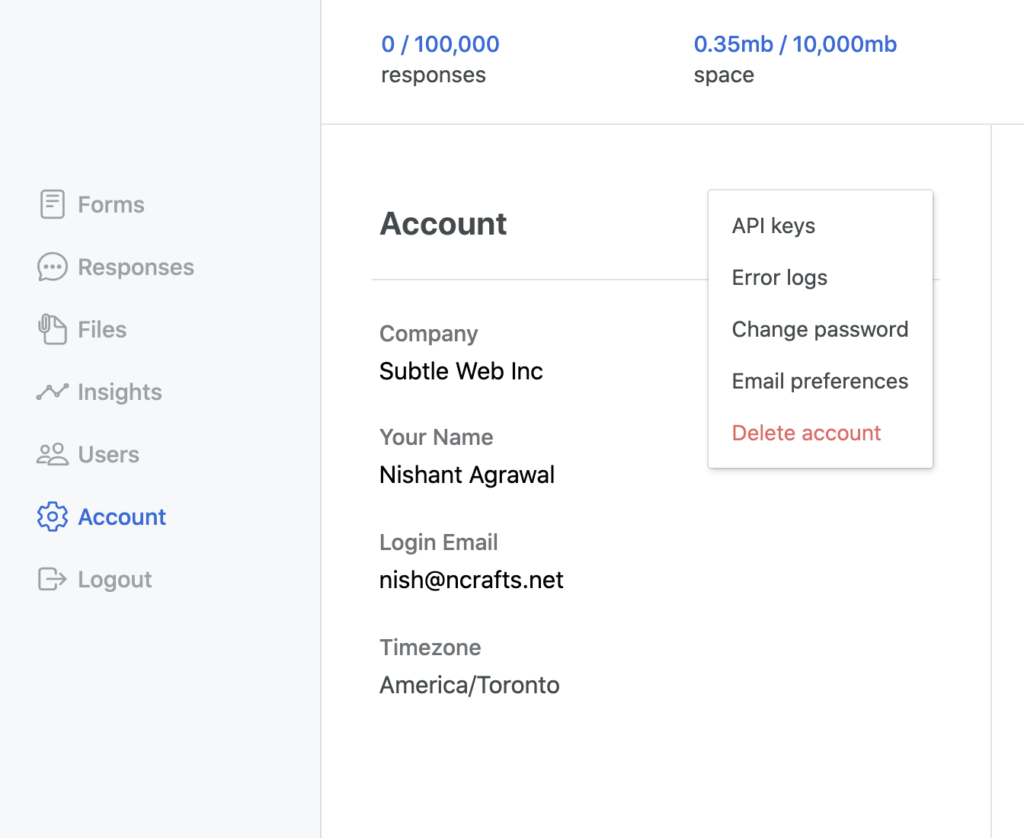 formcrafts view error logs