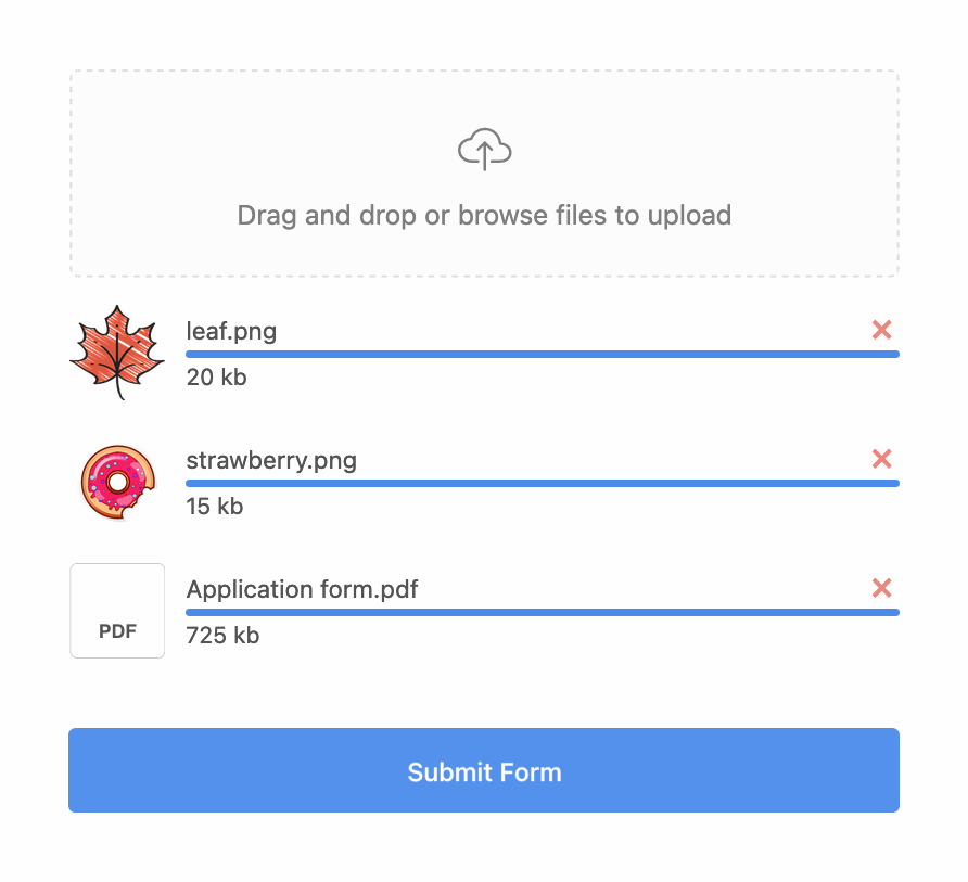 Asana forms multi-file upload