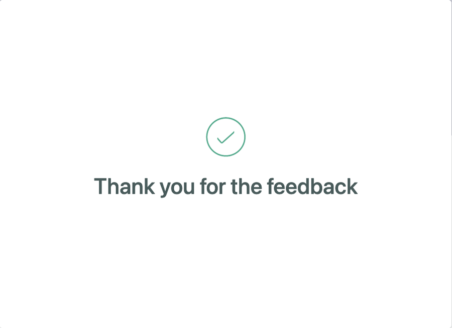 Email form thank you page