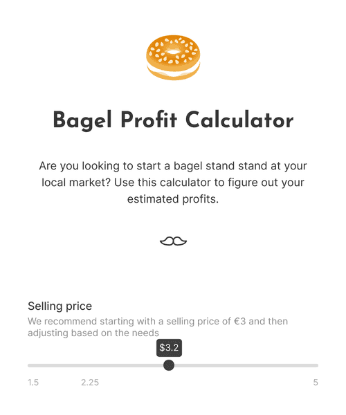 Thumbnail of a business profit estimation form form template