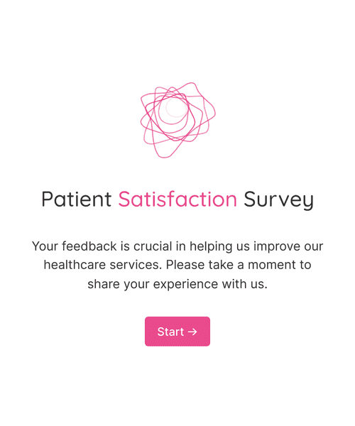 Thumbnail of a patient satisfaction survey form template