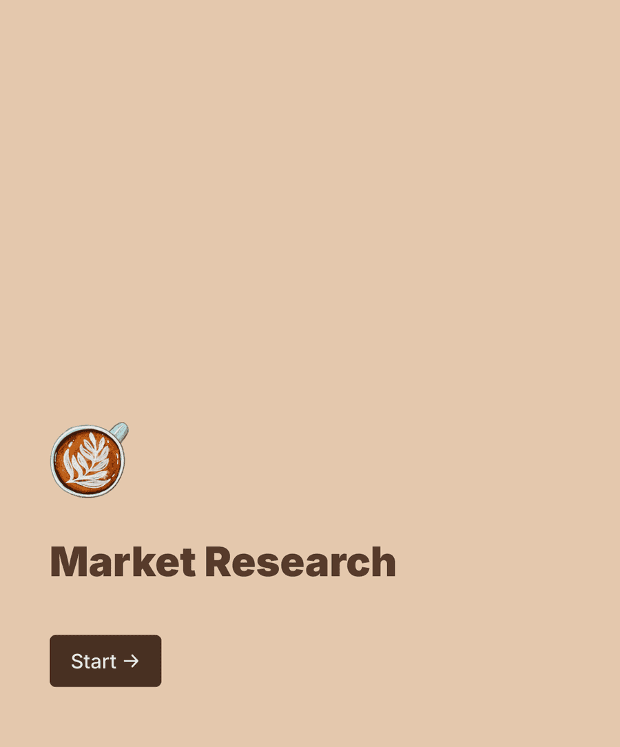 Welcome step of 'Market research survey form' with an image, introduction text, and a 'Start' button