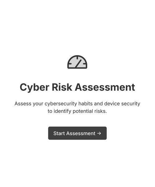 Thumbnail of a risk assessment form form template