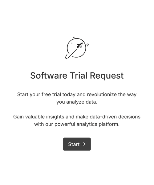 Thumbnail of a trial request form form template