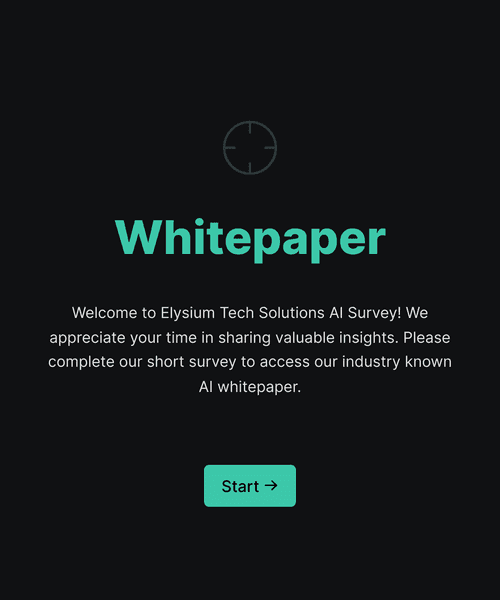 Thumbnail of a ai whitepaper download form form template